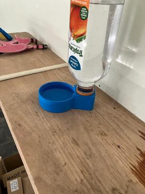 Cat bowl for tropicana bottle   