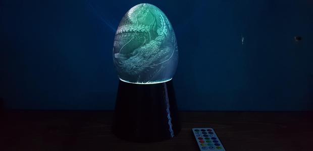 Dragon Lithophane Egg's x6