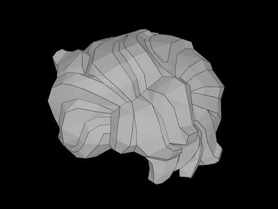 Lego Compatible (25412.dat) Minifig Hair Tousled and Sticking Out on Both Sides   