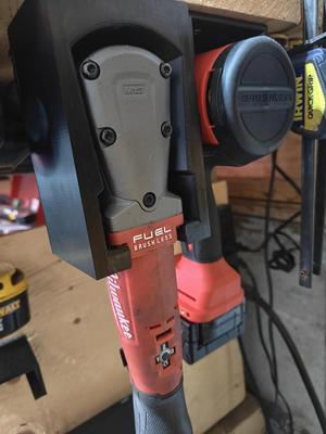 Top and rear mounted  for Milwaukee M12 2560 Right Angle Impact Holder