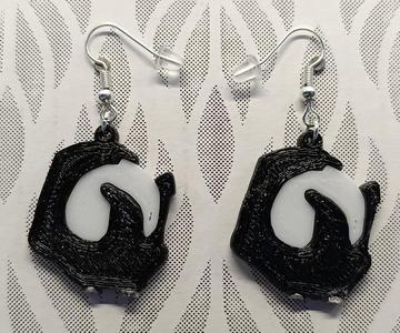 Magic staff earrings/keychain