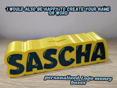 personalized name money boxes Sascha