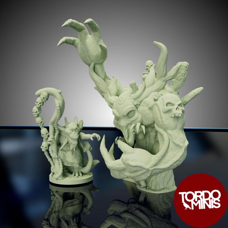 Norse Demons: Fimier Druid and corpse golem (10mm)