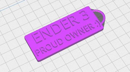 ENDER 3 KEYCHAIN   