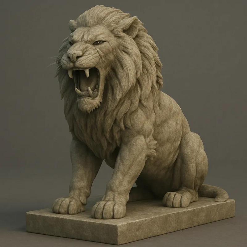 Fierce Tiger Statue   