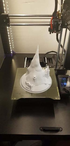 Dragon Lamp - Drogon burning the Red Keep for prusa mini