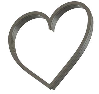 Heart cookie cutter