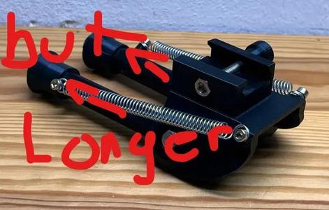 Bipod for Picatinny extended for rifle.   