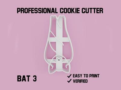 Bat 3 cookie cutter