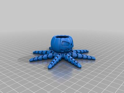 Jack-o-lantern octopus with lid