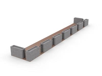 Scale Concrete Parklet   