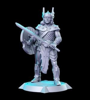 PRE-SUPPORTED Caramon - 32mm - DnD