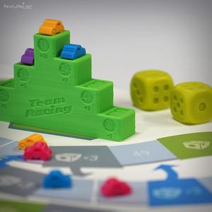 Team racing board game