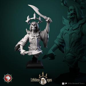 Winged undead caster  bust pre-supported