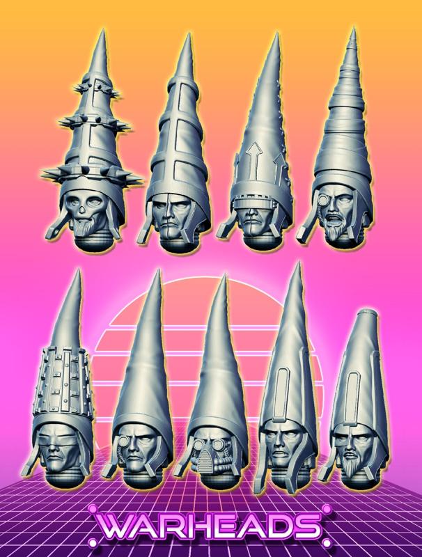 They are Crazy! Pointed Hood Cultists - 40 Heads Pack