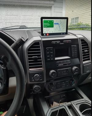 Ford F150 center dash tablet holder
