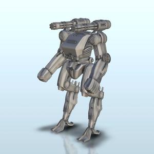Robot Bi-guns - Future Sci-Fi SF Post apocalyptic Tabletop Scifi