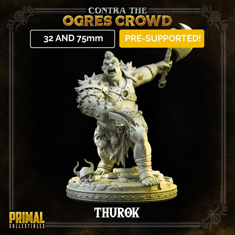 Ogre chieftain - Thurok - CONTRA THE OGRES CROWD - MASTERS OF DUNGEONS QUEST