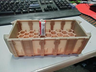 Gaslands Shipping container battery holder