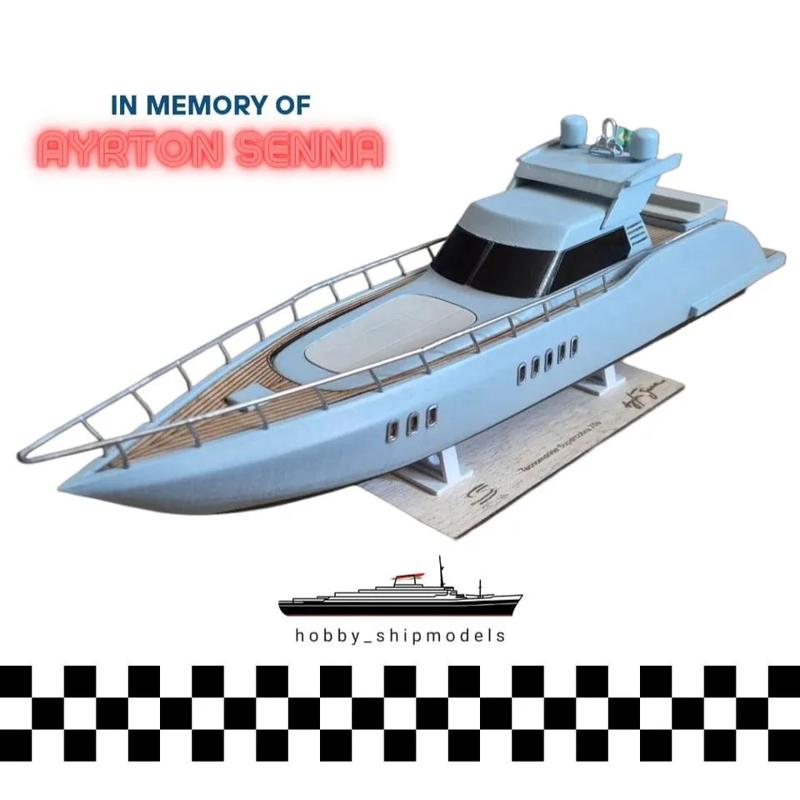 Ayrton Senna special - Tecnomarine Supercobra 70s - Complete model kit   