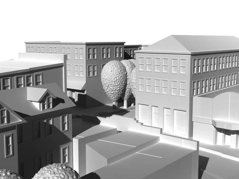 Scale Model of Ludlow Avenue in Cincinnati, Ohio   