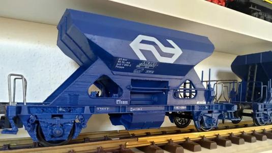 Nederlandse Spoorwegen / RailPro FCCPPS Ballastwagen - Spoor 1/1:32   