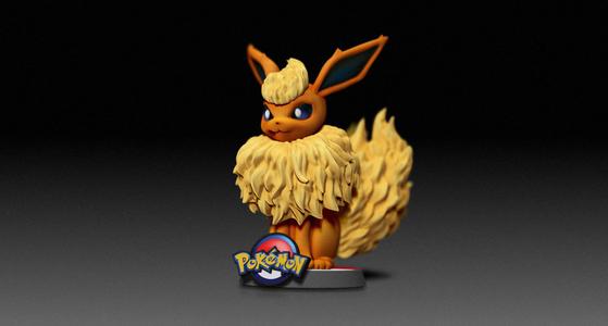 Flareon- EEVEE EVOLUTION-POKÉMON FIGURINE - 3D PRINT MODEL