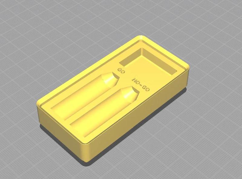 Gridfinity 6.5 Creedmoor Headpsace Gauge Organizer   