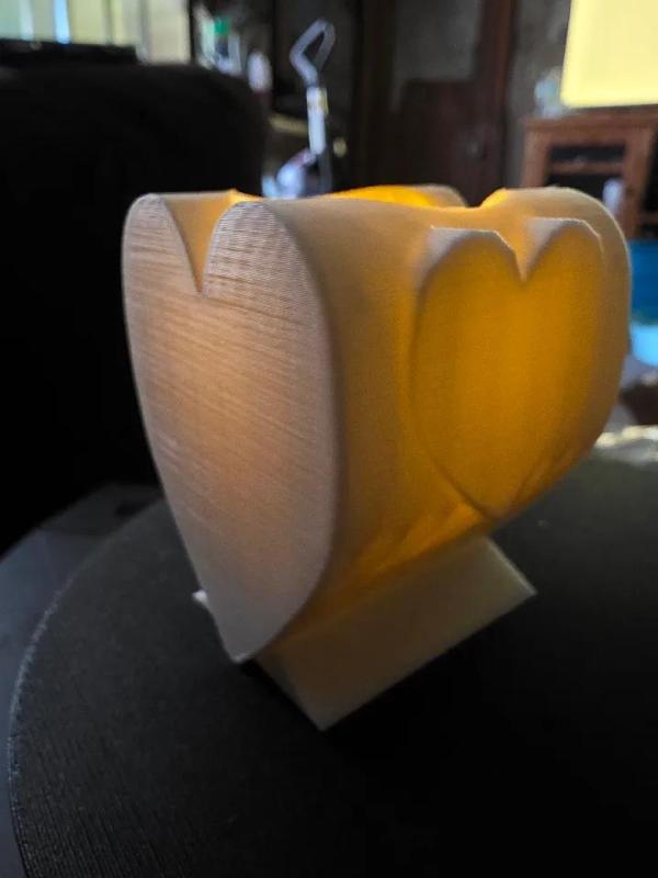 Heart Tea light holder v1   