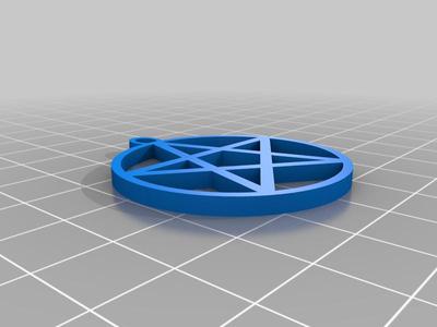 4cm Pentagram Earring