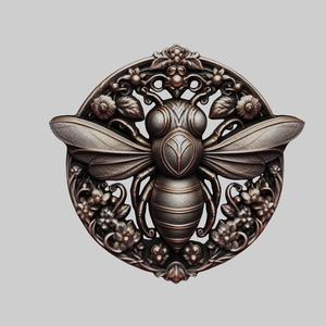 Bee Animal Head Bee Animal Medallion for CNC Router Laser & 3D Printer