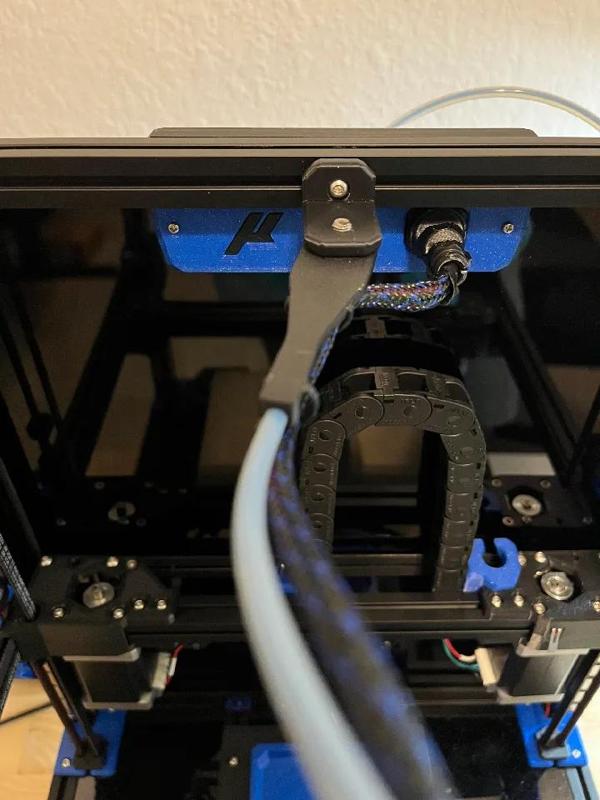 1515 Mount for Galvanic's PTFE Bowden Tube Guide and canbus cable holder   