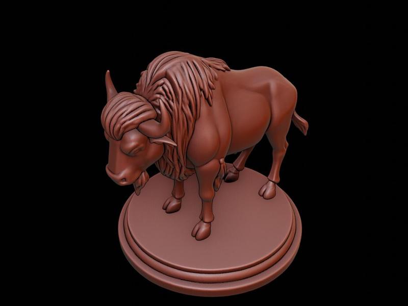Bison Animal Figure Printable