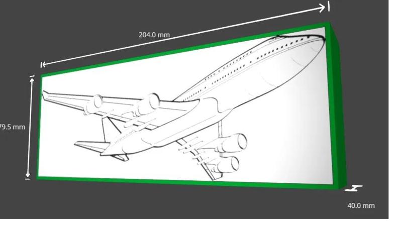 Plane light box 2 lithophane   