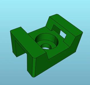 Cable tie mount with screw hole   