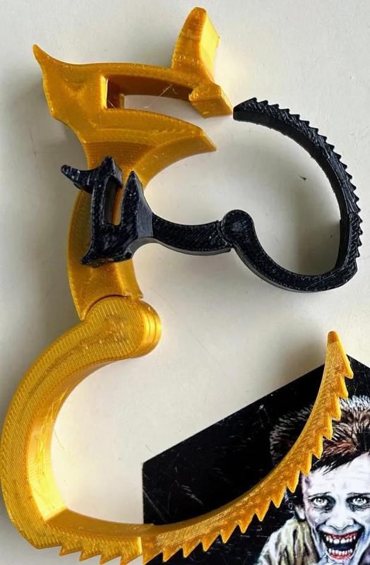 Cable clamp THE ULTIMATE BEST- 2 sizes, strong, ratcheting, print-in-place   