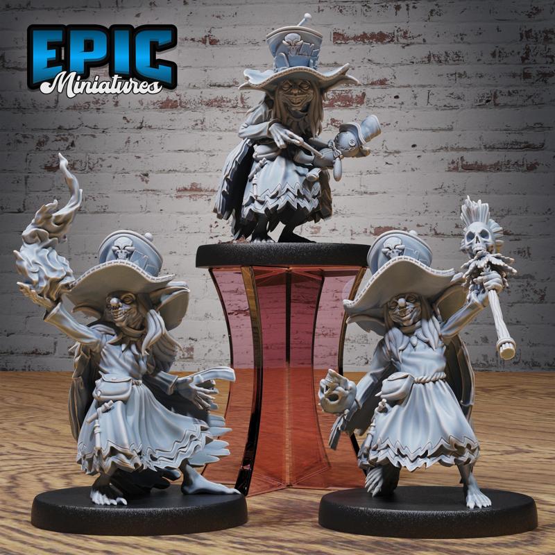 Voodoo Goblin Set / Male Necromancer Goblinoid / Ogre Priest / Cave Beast / Forest Magician / Siege Servant