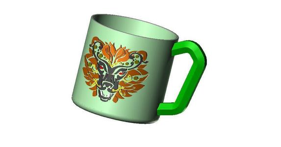 STEAMPUNK LION pot