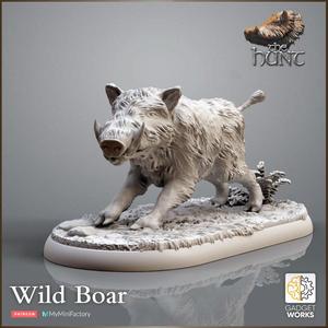 Wild Boar with Forest base - The Hunt