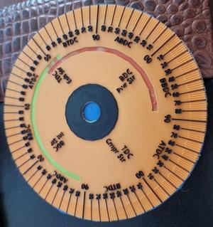Datsun L-Series Cam Mounted Degree Wheel