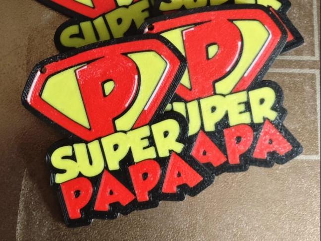Super Dad Keychain