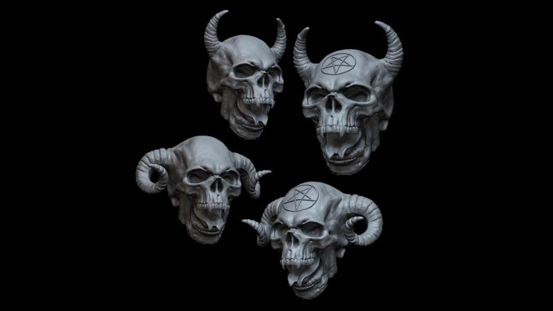 Demon Skull Tongue Pack 2 Version