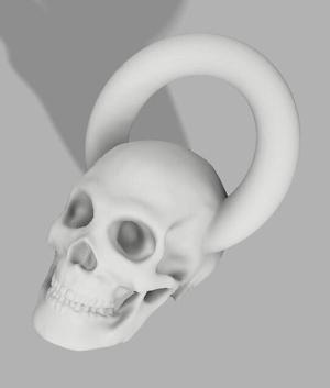 skull  keychain