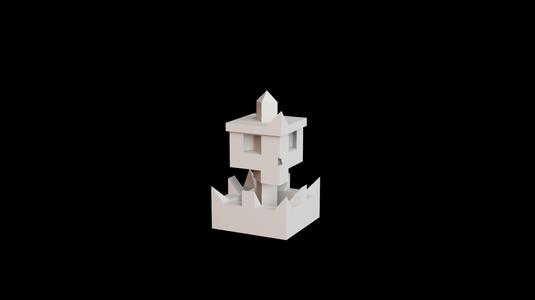 Minimalist skull chess set