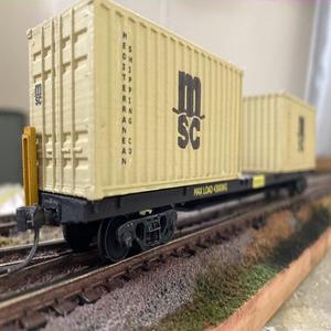 NZR/KiwiRail UK Class Container Wagon HO Scale