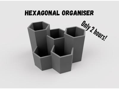 Hexagonal Pencil Organizer—A Sub-Two-Hour Print