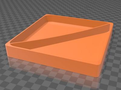 Square Catchall Tray Divided