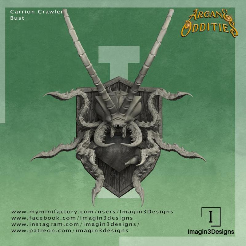 Pre-Supported Carrion Crawler Bust