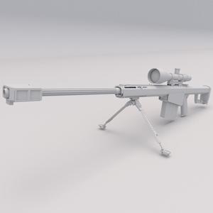 Sniper Gun PRINTABLE Army Gun 3D Digital STL File
