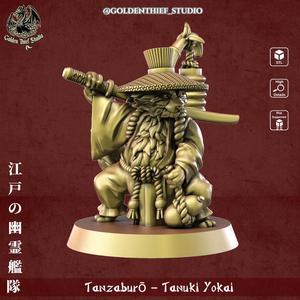 Tanzaburō - Tanuki Yokai | 3D STL Miniature for Wargames and RPGs